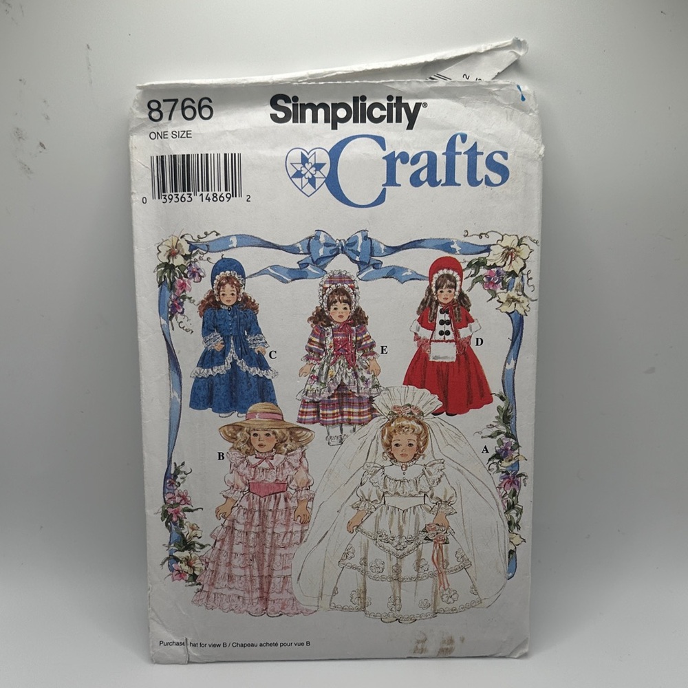 Simplicity Crafts Pattern - Red, Blue, Pink